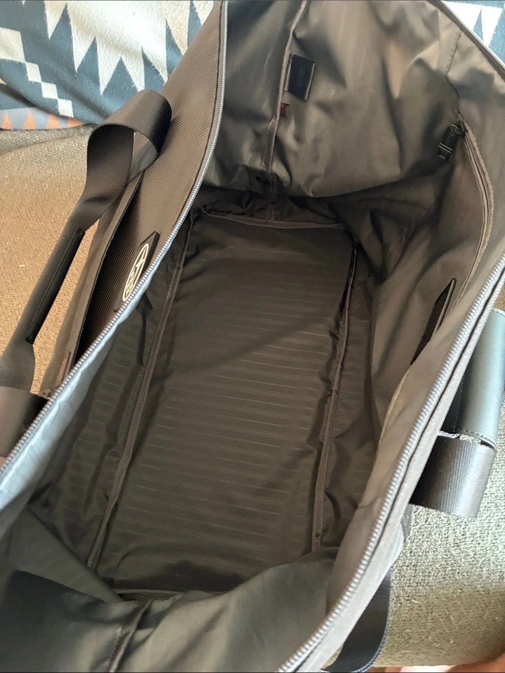 TUMI x Subaru Black Ballistic Nylon Weekender Duffel Bag Gym Travel